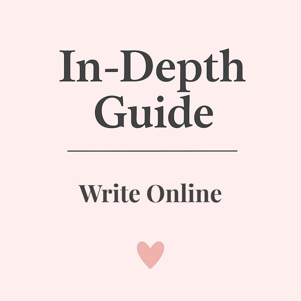 Deep Dive - Method 7: Write Online
